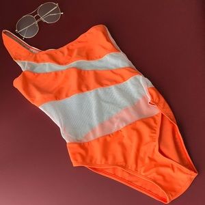 Orange swimsuit